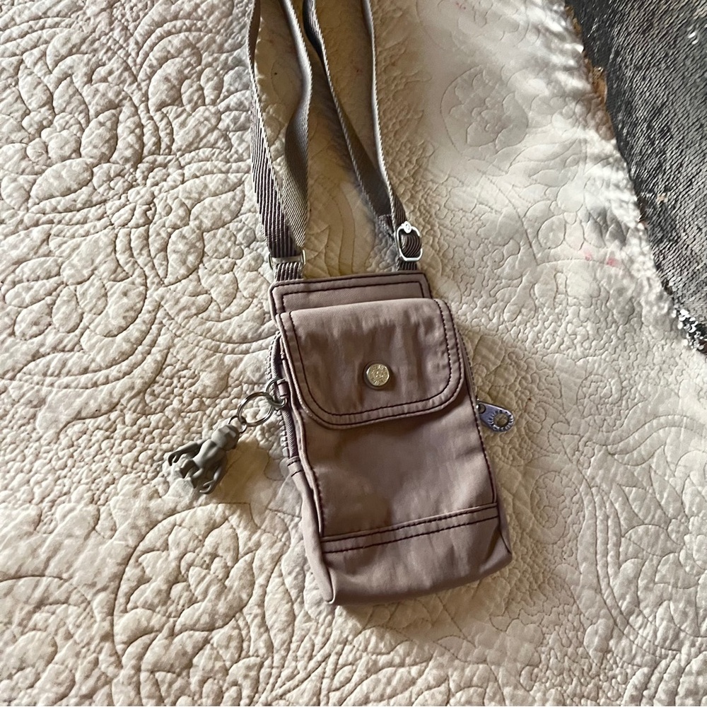 Kipling Light Gray  very small Crossbody Bag